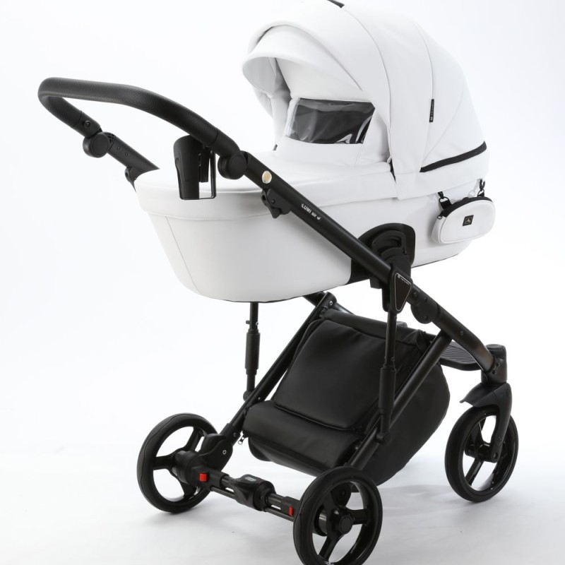 Carucior 3 in 1 Lumi Air Adamex Deluxe White Leather SA1