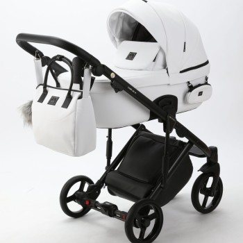 Carucior 3 in 1 Lumi Air Adamex Deluxe White Leather SA1