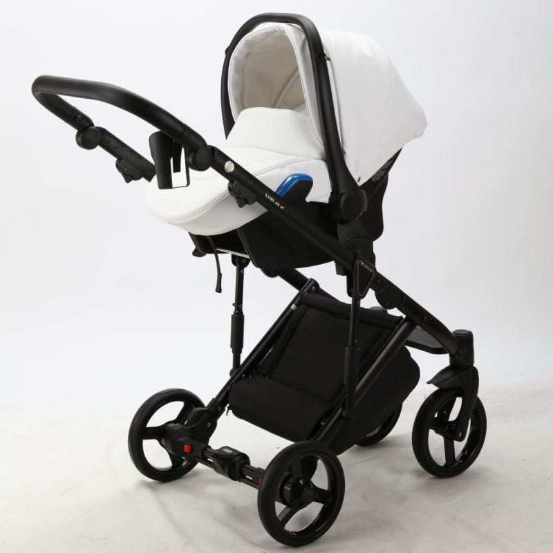 Carucior 3 in 1 Lumi Air Adamex Deluxe White Leather SA1