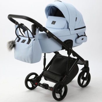 Carucior 3 in 1 Lumi Air Adamex Deluxe Blue Leather SA17
