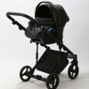 Carucior 3 in 1 Lumi Air Adamex Deluxe Black Leather SA2