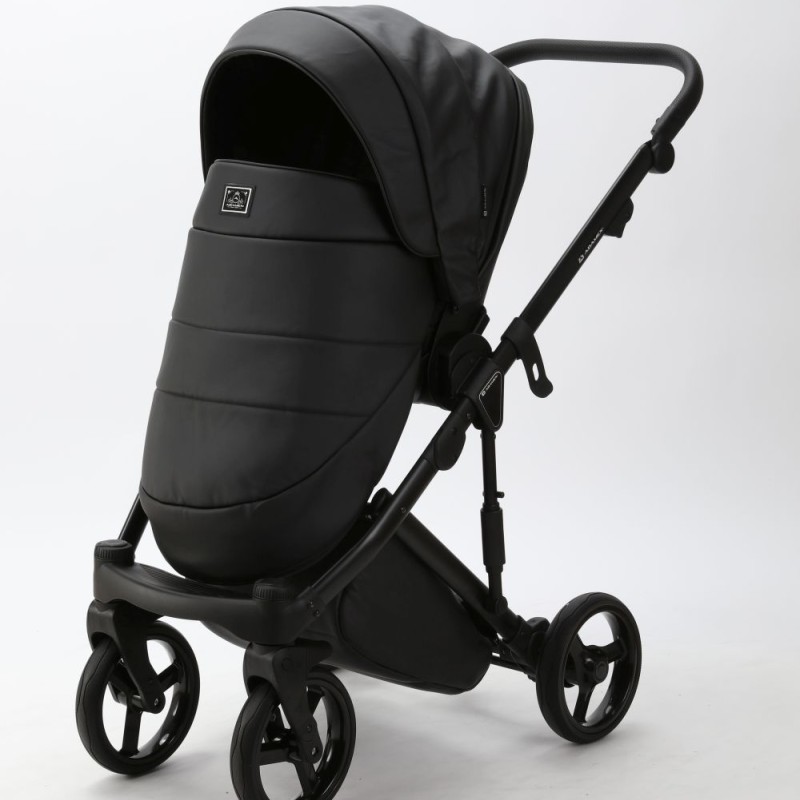 Carucior 3 in 1 Lumi Air Adamex Deluxe Black Leather SA2