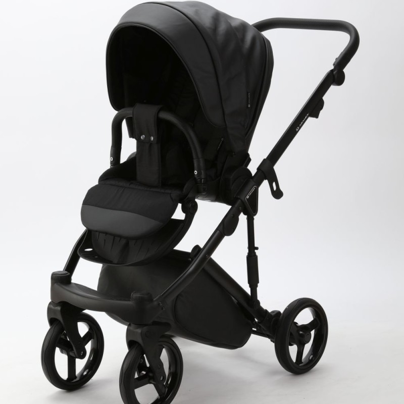 Carucior 3 in 1 Lumi Air Adamex Deluxe Black Leather SA2
