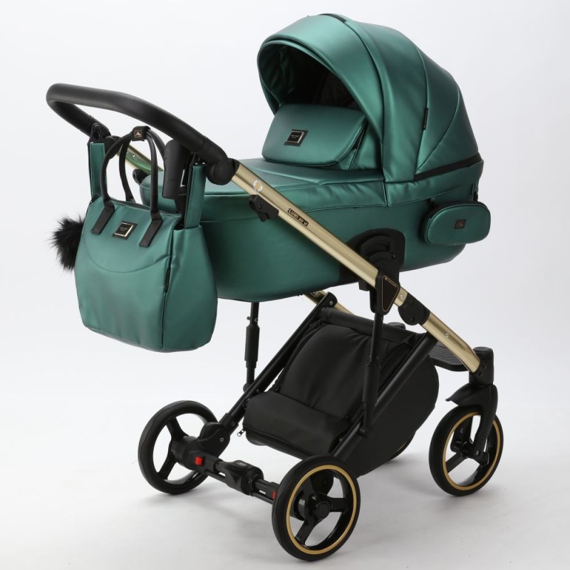 Carucior 3 in 1 Lumi Air Adamex Deluxe Smarald Leather SM500