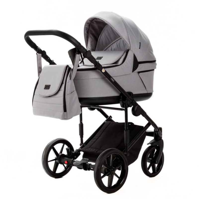 Noul carucior copii 3 in 1 Locco Adamex Light Grey TK56