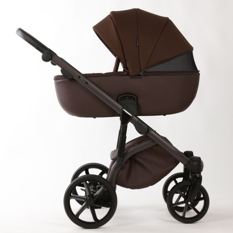 Carucior copii 3 in 1 Nola Adamex Natura Collection Coffee cu scoica testata ADAC