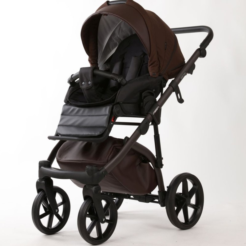 Carucior copii 3 in 1 Nola Adamex Natura Collection Coffee cu scoica testata ADAC