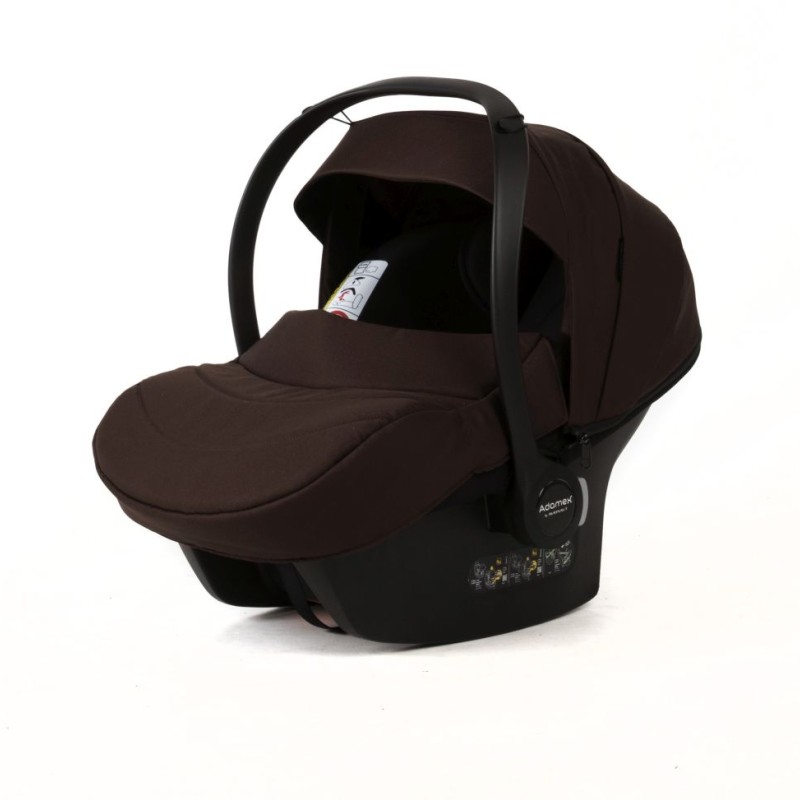 Carucior 3 in 1 Delta Natura Collection Adamex Coffee cu scoica testata ADAC