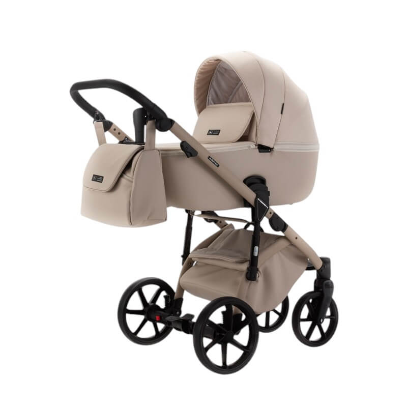 Carucior copii 3 in 1 Nola Natura Collection Adamex Vanilla cu scoica testata ADAC
