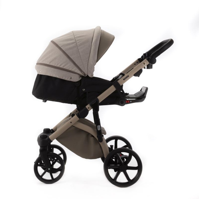 Carucior copii 3 in 1 Nola Natura Collection Adamex Cappucino cu scoica testata ADAC
