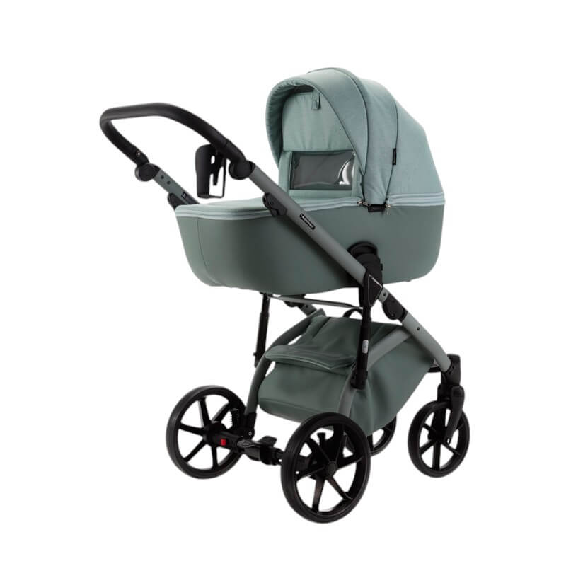 Carucior copii 3 in 1 Nola Natura Collection Adamex Mint cu scoica testata ADAC