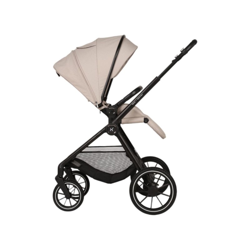 Carucior Copii Adamex Nova Beige 3in1 cu scoica Cybex Cloud G plus ADAC