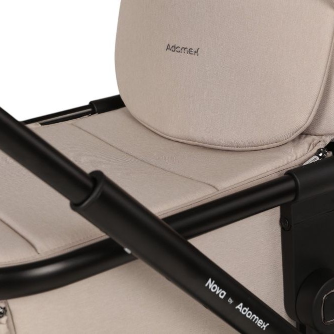 Carucior Copii Adamex Nova Beige 3in1 cu scoica Cybex Cloud G plus ADAC