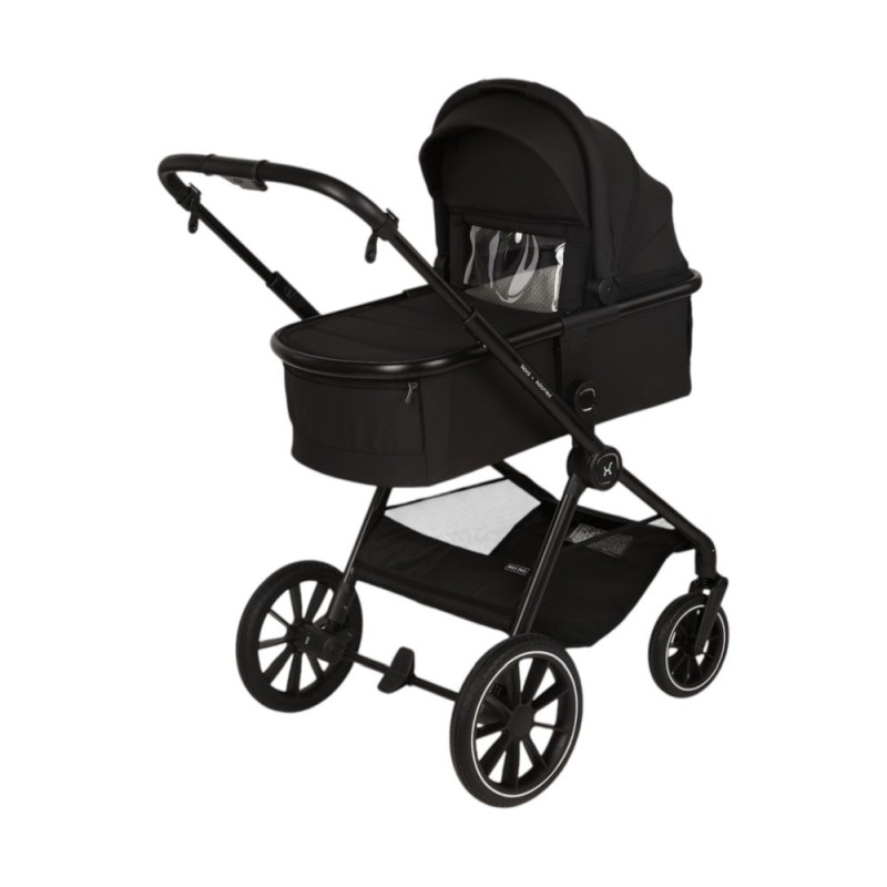 Carucior Copii Adamex Nova Black 3in1 cu scoica Cybex Cloud G plus ADAC