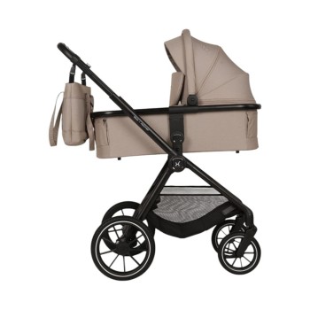Carucior Copii Adamex Nova Cappucino 3in1 cu scoica Cybex Cloud G plus ADAC