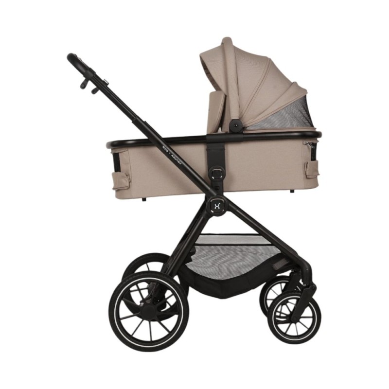 Carucior Copii Adamex Nova Cappucino 3in1 cu scoica Cybex Cloud G plus ADAC