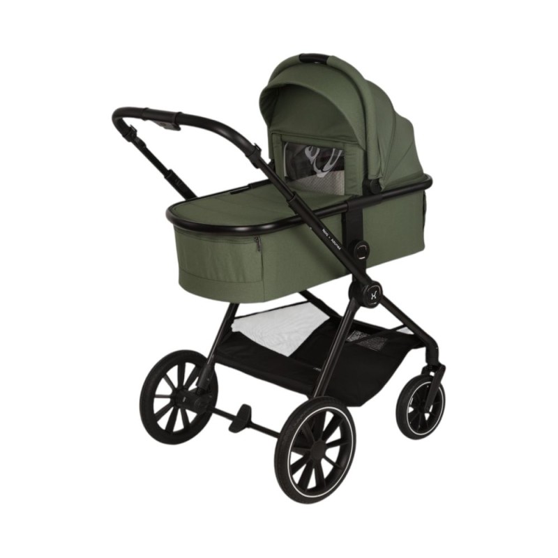 Carucior Copii Adamex Nova Green 4in1 cu scoica Cybex Cloud G plus ADAC si isofix