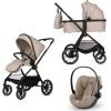 Carucior Copii Adamex Nova Beige 3in1 cu scoica Cybex Cloud G plus ADAC