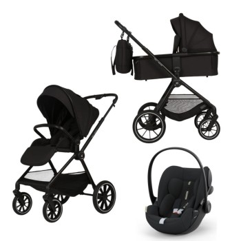 Carucior Copii Adamex Nova Black 3in1 cu scoica Cybex Cloud G plus ADAC