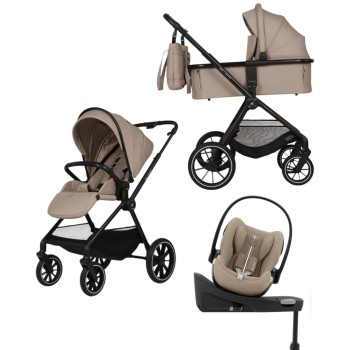 Carucior Copii Adamex Nova Cappucino 4in1 cu scoica Cybex Cloud G plus ADAC si isofix