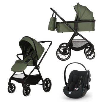 Carucior Copii Adamex Nova Green 3in1 cu scoica Cybex Cloud G plus ADAC