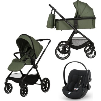 Carucior Copii Adamex Nova Green 3in1 cu scoica Cybex Cloud G plus ADAC