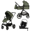 Carucior Copii Adamex Nova Green 4in1 cu scoica Cybex Cloud G plus ADAC si isofix