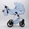 Carucior 3 in 1 Quantum Adamex Natura Baby Blue cu scoica testata ADAC