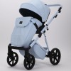 Carucior 3 in 1 Quantum Adamex Natura Baby Blue cu scoica testata ADAC