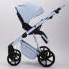 Carucior 3 in 1 Quantum Adamex Natura Baby Blue cu scoica testata ADAC