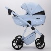 Carucior 3 in 1 Quantum Adamex Natura Baby Blue cu scoica testata ADAC