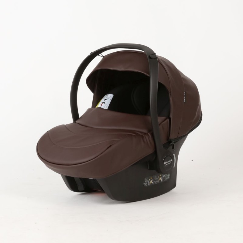 Carucior 3 in 1 Quantum Adamex Natura Coffee cu scoica testata ADAC