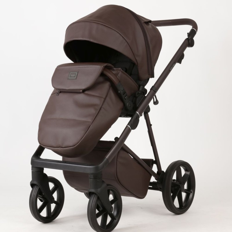Carucior 3 in 1 Quantum Adamex Natura Coffee cu scoica testata ADAC