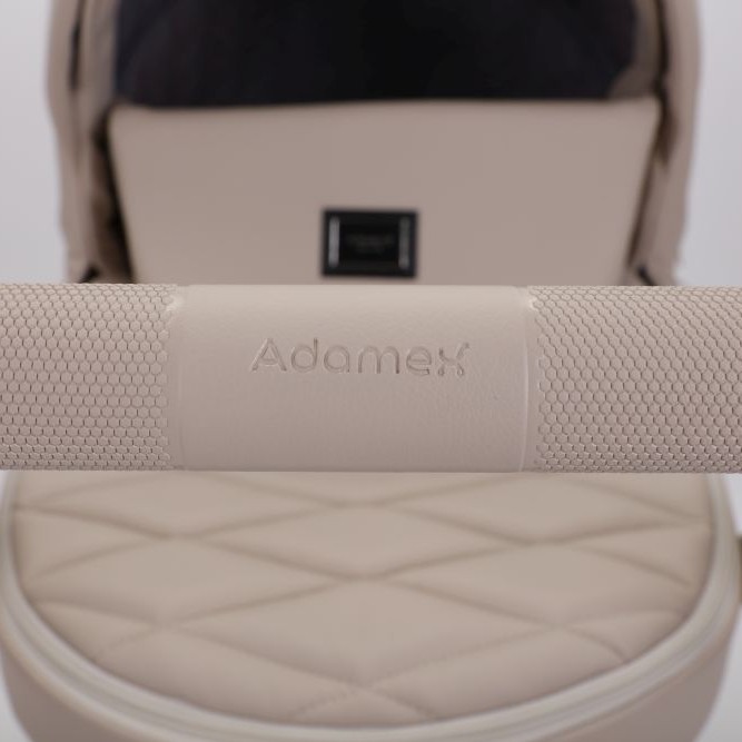 Carucior 3 in 1 Quantum Adamex Natura Beige cu scoica testata ADAC