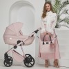 Carucior 3 in 1 Quantum Adamex Natura Rose cu scoica testata ADAC