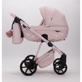 Carucior 3 in 1 Quantum Adamex Natura Rose cu scoica testata ADAC