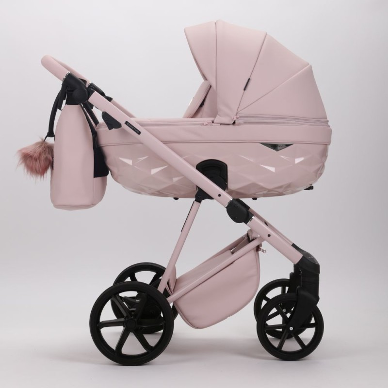 Carucior 3 in 1 Quantum Adamex Natura Rose cu scoica testata ADAC