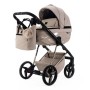 Carucior 3 in 1 Quantum Adamex Deluxe Beige Star 155 cu scoica testata ADAC