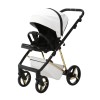 Carucior 3 in 1 Quantum Adamex Deluxe Pure White Star 104 cu scoica testata ADAC