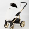 Carucior copii 3 in 1 Reggio Adamex Special Edition White Pure Gold Y211