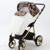 Carucior copii 3 in 1 Reggio Adamex Special Edition White Flowers