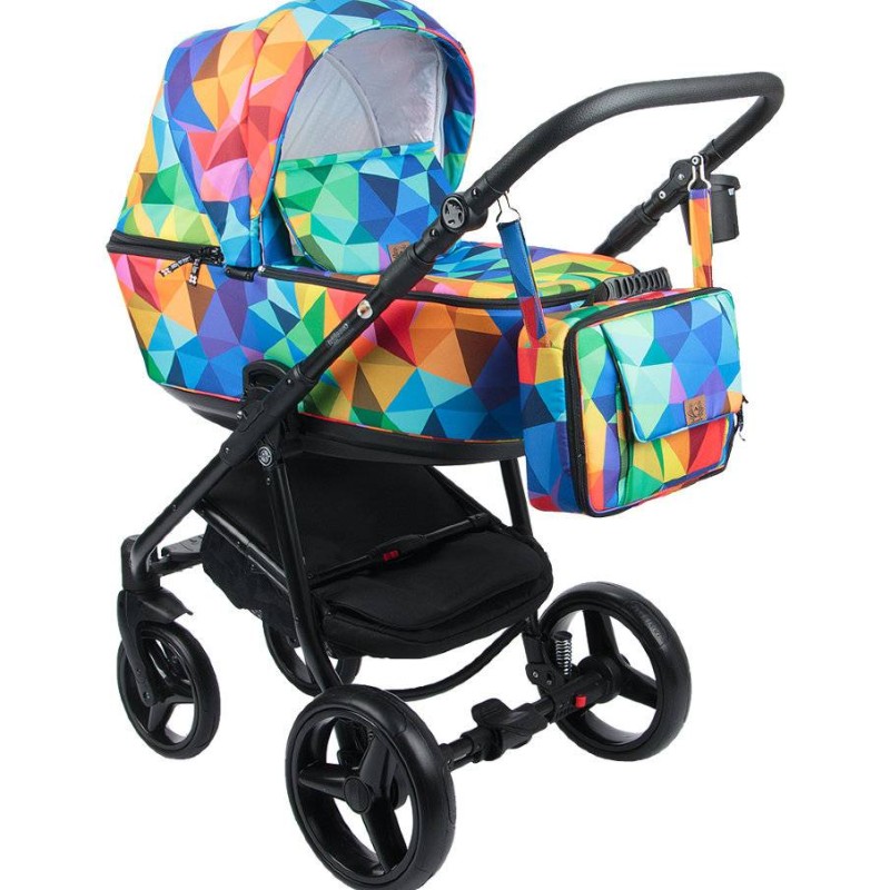 Carucior copii 3 in 1 Reggio Adamex Special Edition Rainbow Y123