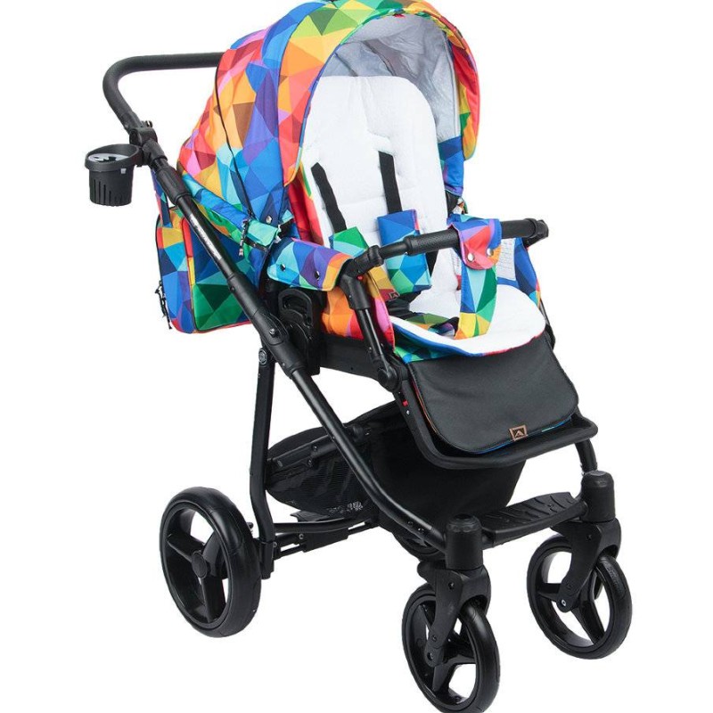 Carucior copii 3 in 1 Reggio Adamex Special Edition Rainbow Y123