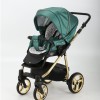 Carucior copii 3 in 1 Reggio Adamex Special Edition Smarald Gold Y216