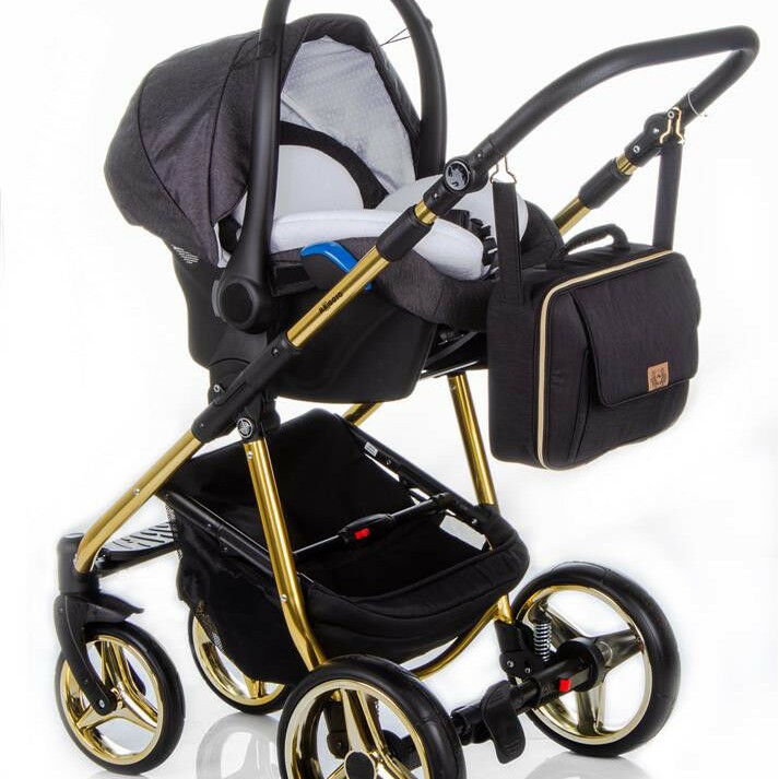 Carucior copii 3 in 1 Reggio Adamex Special Edition Gold Y85