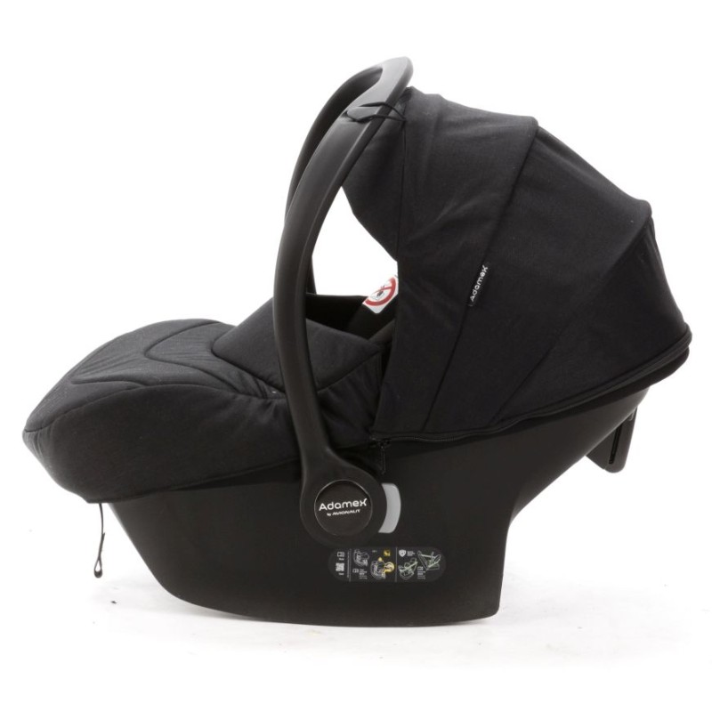 Carucior 3 in 1 Delta Adamex Black TK53 cu scoica testata ADAC