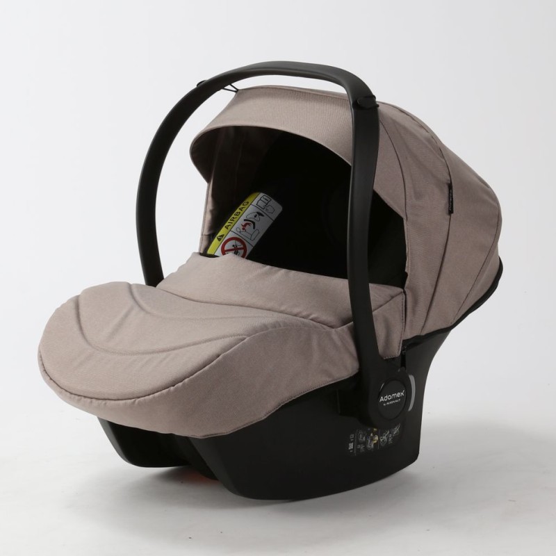 Noul carucior copii 3 in 1 Mobi Air Adamex Beige TK72 cu scoica testata ADAC