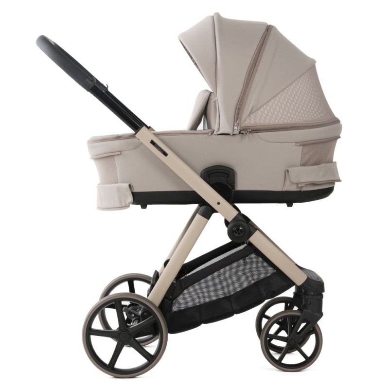 Carucior copii Sigma Natura Cappucino Adamex 3 in 1 cu scoica testata ADAC