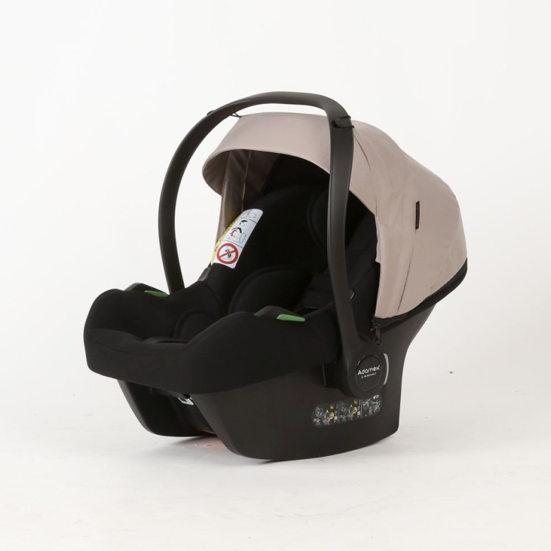 Carucior copii Sigma Natura Cappucino Adamex 3 in 1 cu scoica testata ADAC