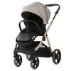 Carucior copii Sigma Natura Cappucino Adamex 3 in 1 cu scoica testata ADAC